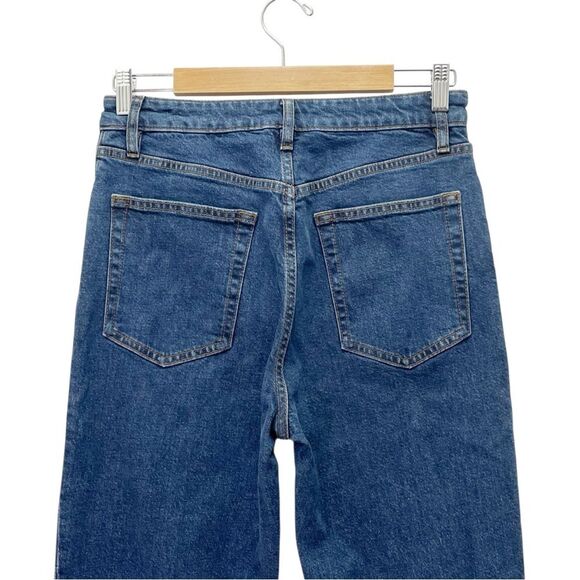 FRAME The Ruler Straight Leg Jeans in Written Blue Wash Size 29 High Rise Denim - Picture 7 of 12